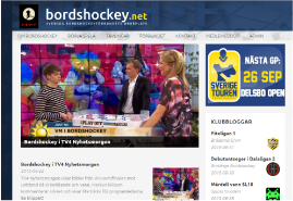 Skärmdump av nya bordshockey.net